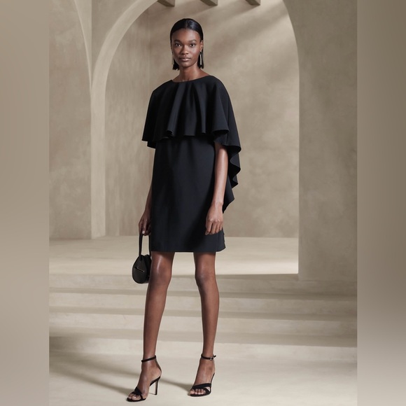 Banana Republic Forte Mini Ruffle Dress - Picture 1 of 8